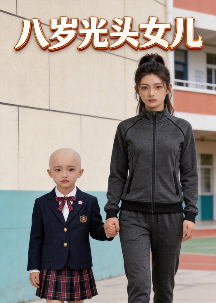 八岁光头女儿  Ai封面图