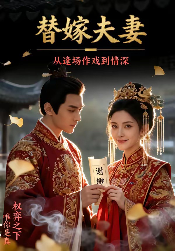替嫁夫妻：从逢场作戏到情深   Ai漫剧封面图