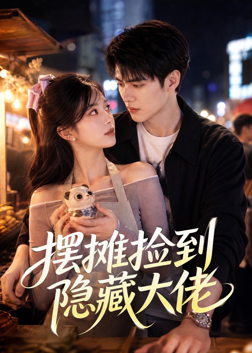 摆摊捡到隐藏大佬封面图