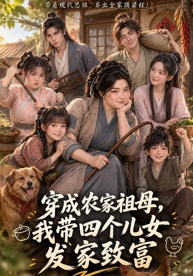 穿成农家祖母，我带四个儿女发家致富封面图
