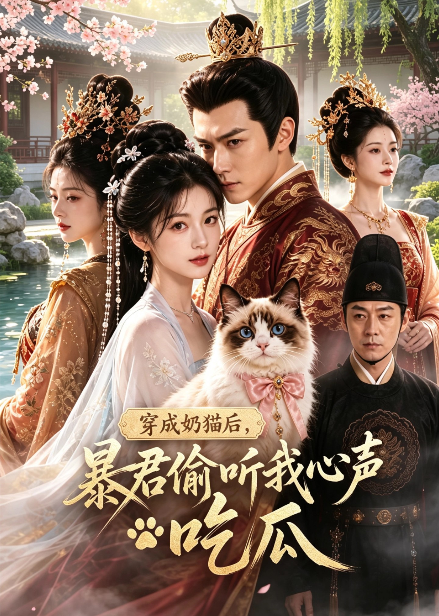 穿成奶猫后，暴君偷听我心声吃瓜封面图
