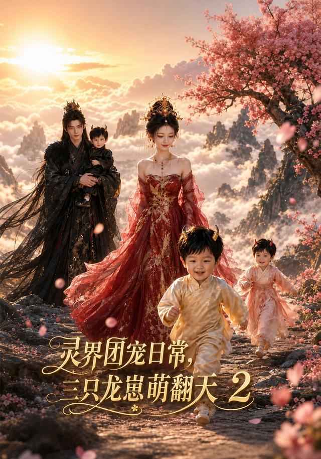 灵界团宠日常，三只龙崽萌翻天2封面图