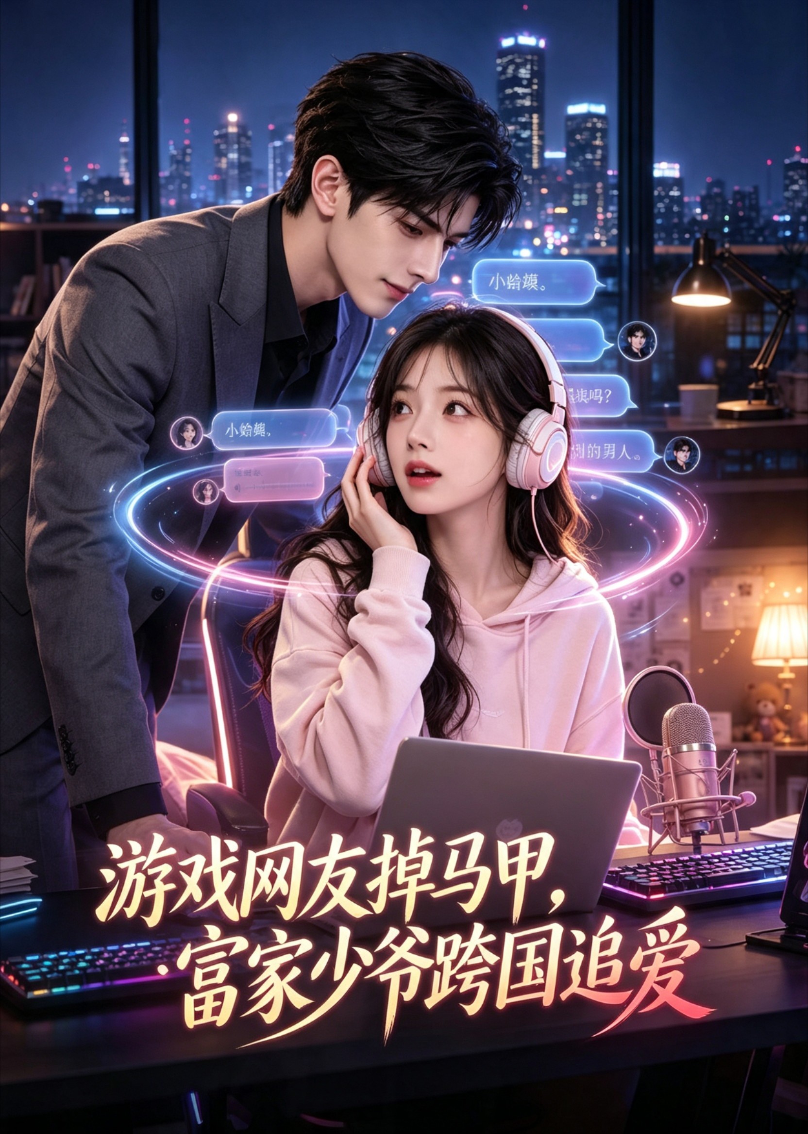 游戏网友掉马甲，富家少爷跨国追爱封面图
