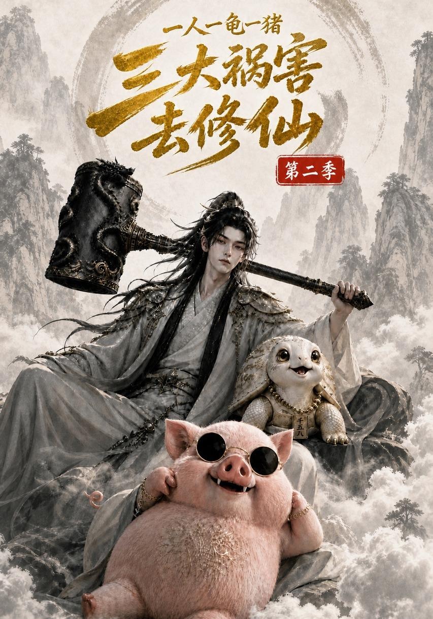 一人一龟一猪,三大祸害去修仙封面图