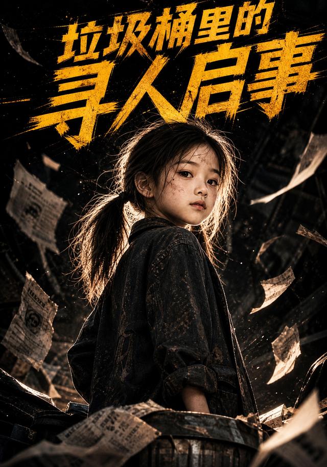 垃圾桶里的寻人启事AI短剧封面图