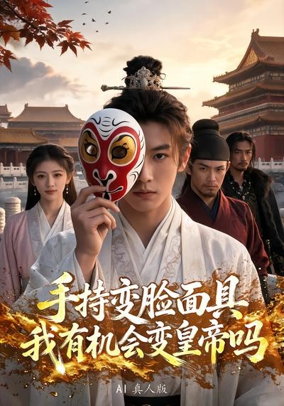 手持变脸面具我有机会变皇帝吗AI真人版封面图