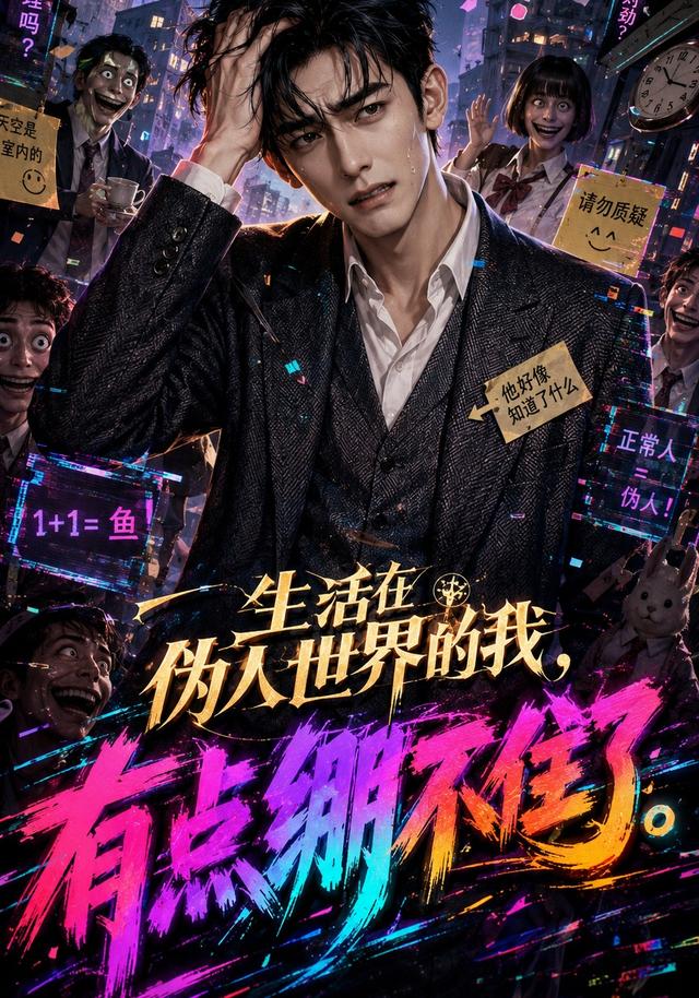 生活在伪人世界的我,有点绷不住了AI短剧封面图