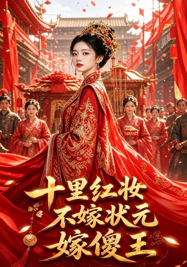 十里红妆不嫁状元嫁傻王AI短剧封面图